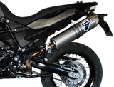 Exhaust Tip With Noise Certification Oval Poppy - Termignoni Compatible With Bmw F 800 Gs (2009-2015)