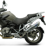 Exhaust Tip With Noise Certification Oval Poppy - Termignoni Compatible With Bmw R 1200 Gs (2010-2012)