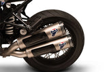 Dual Non-Catalytic Exhaust System With Sound Certification Conical Stainless Steel Aluminium Cap - Termignoni Compatible With Bmw Ninety (2016-2020)