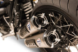 Dual Non-Catalytic Exhaust System With Sound Certification Conical Stainless Steel Aluminium Cap - Termignoni Compatible With Bmw Ninety (2016-2020)