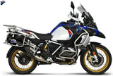 Exhaust Tip With Noise Certification Titanium Black Carbon Cap - Termignoni Compatible With Bmw R 1250 Gs (2019-2021)