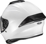 Full-Face Motorcycle Helmet Hjc C71 Advanced Polycarbonate Pearl White Size 07 S