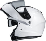 Flip-Up Motorcycle Helmet Hjc C91N Advanced Polycarbonate Composite Pearl White Size 10 Xl
