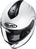 Flip-Up Motorcycle Helmet Hjc C91N Advanced Polycarbonate Composite Pearl White Size 09 L