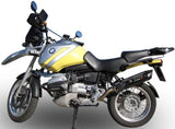 Complete Catalytic Exhaust System With Sound Certification Furore Aluminium Black - Gpr Compatible With Bmw R 1100 Gs - - Rt (1994-1998)