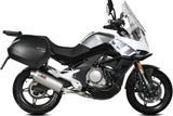 Non-Catalytic Exhaust Tip With Sound Certification Oval Stainless Steel - Mivv Compatible With Cfmoto 650 Mt (2021-2024)