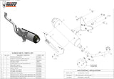 Complete Catalytic Exhaust System With Sound Certification Urban Stainless Steel - Mivv Compatible With Aprilia Sr Max 300 (2012-2016)