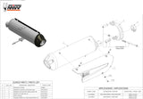 Non-Catalytic Exhaust Tip With Sound Certification Urban Stainless Steel - Mivv Compatible With Aprilia Scarabeo 500 (2006-2007)