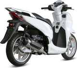 Complete Non-Catalytic Exhaust System With Sound Certification Urban Stainless Steel - Mivv Compatible With Honda Sh 300 (2015-2016)