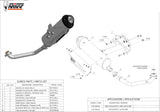 Complete Catalytic Exhaust System With Sound Certification Urban Stainless Steel - Mivv Compatible With Kymco Superdink 300 (2009-2012)