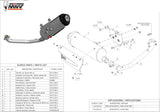 Complete Catalytic Exhaust System With Sound Certification Urban Stainless Steel - Mivv Compatible With Kymco K-Xct 300 (2012-2016)