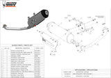 Complete Catalytic Exhaust System With Sound Certification Urban Stainless Steel - Mivv Compatible With Kymco K-Xct 300 (2012-2016)