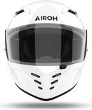 Full-Face Motorcycle Helmet Airoh Connor - Cn14 Thermoplastic Hrt Gloss White Color Size L