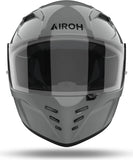 Full-Face Motorcycle Helmet Airoh Connor - Cn98 Thermoplastic Hrt Concrete Grey Gloss Color Size L