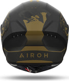 Full-Face Motorcycle Helmet Airoh Connor - Cntit35 Thermoplastic Hrt Matte Titanium Size Xxl