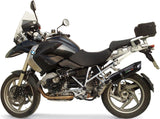Complete Non-Catalytic Exhaust System With Sound Certification Furore Aluminium Black - Gpr Compatible With Bmw R 1200 Gs - Adventure (2010-2012)