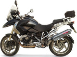 Complete Non-Catalytic Exhaust System With Sound Certification Trioval Stainless Steel - Gpr Compatible With Bmw R 1200 Gs - Adventure (2010-2012)