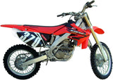 Complete Non-Catalytic Exhaust System With Sound Certification Albus Ceramic White Aluminium - Gpr Compatible With Honda Crf 250 R (2003-2005)
