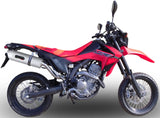 Complete Catalytic Exhaust System With Sound Certification Albus Ceramic White Aluminium - Gpr Compatible With Honda Crf 250 M (2013-2016)