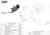 Complete Non-Catalytic Exhaust System With Sound Certification Urban Stainless Steel - Mivv Compatible With Piaggio Beverly 300 (2010-2013)