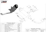 Complete Non-Catalytic Exhaust System With Sound Certification Urban Stainless Steel - Mivv Compatible With Piaggio Beverly Tourer 300 (2009-2010)