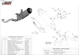 Complete Catalytic Exhaust System With Sound Certification Urban Stainless Steel - Mivv Compatible With Piaggio X9 250 (2006)