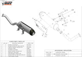 Complete Non-Catalytic Exhaust System With Sound Certification Urban Stainless Steel - Mivv Compatible With Suzuki An 400 Burgman (2003-2006)