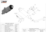 Complete Non-Catalytic Exhaust System With Sound Certification Urban Stainless Steel - Mivv Compatible With Suzuki Uh 200 Burgman (2007-2015)