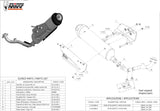 Complete Non-Catalytic Exhaust System With Sound Certification Urban Stainless Steel - Mivv Compatible With Yamaha X-Max 250 (2006-2016)