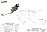 Complete Catalytic Exhaust System With Sound Certification Urban Stainless Steel - Mivv Compatible With Yamaha X-City 125 (2008-2016)