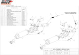 Dual Catalytic Exhaust Tips With Sound Certification Gp Steel Black - Mivv Compatible With Ducati Monster 795 (2012-2014)
