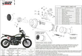 Non-Catalytic Exhaust Tip With Sound Certification Gppro Steel Black - Mivv Compatible With Ducati Scrambler 800 (2015-2020)
