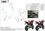 Non-Catalytic Connector Pipe - Mivv Compatible With Ducati Multistrada 950 (2017-2021)