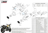 Dual Exhaust System With Sound Certification Gppro Carbon - Mivv Compatible With Ducati Scrambler 1100 (2018-2020)