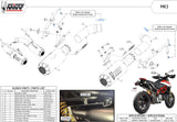 Dual Exhaust System With Sound Certification Mk3 Carbon - Mivv Compatible With Ducati Hypermotard 950 (2019-2020)