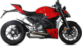 Non-Catalytic Exhaust Tip With Sound Certification Delta Race Stainless Steel Carbon - Mivv Compatible With Ducati Streetfighter V2 (2022-2024)