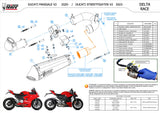 Catalytic Exhaust Tip With Sound Certification Delta Race Stainless Steel Carbon - Mivv Compatible With Ducati Panigale V2 (2020-2024)