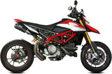 Dual Exhaust System Without Catalytic Converters And Without Sound Certification Mk3 Carbon - Mivv Compatible With Ducati Hypermotard 950 - Sp - Rve (2021-2024)
