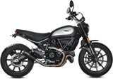 Uncatalysed Exhaust System Without Sound Certification X-M1 Steel Black - Mivv Compatible With Ducati Scrambler 800 Icon (2021-2022)