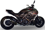 Exhaust Tip Without Sound Certification Furore Aluminium Black - Gpr Compatible With Ducati Diavel 1198 (2011-2016)