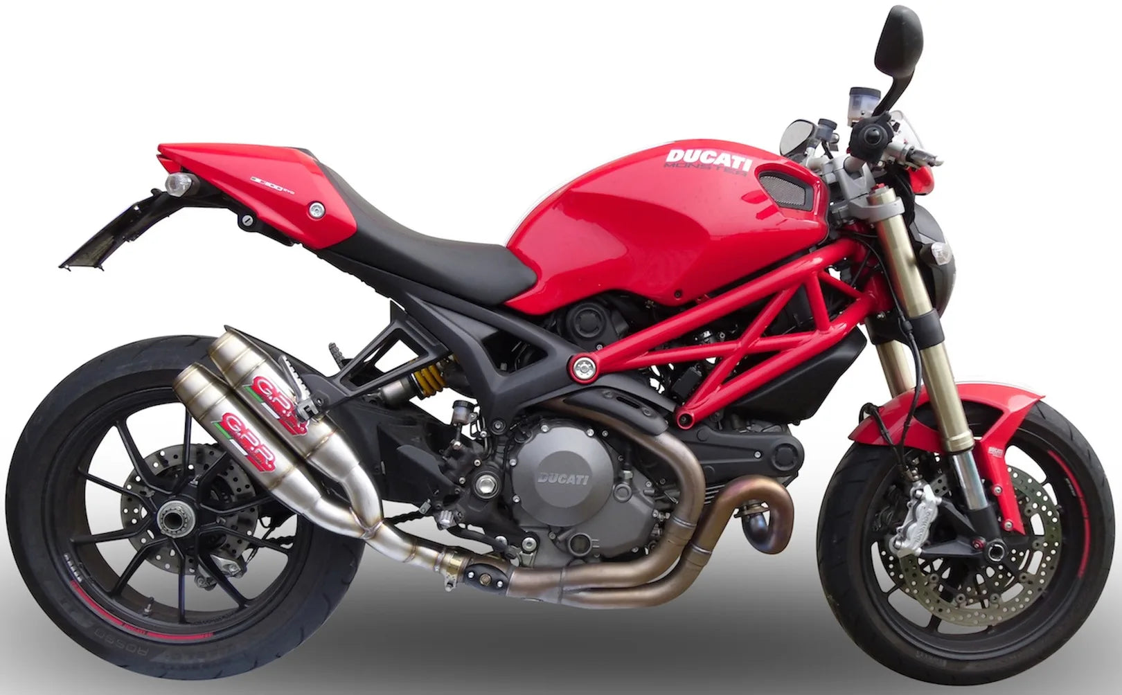 Dual Exhaust System With Sound Certification Deeptone Stainless Steel - Gpr Compatible With Ducati Monster 1100 Evo (2011-2013)