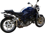 Dual Exhaust System With Sound Certification Furore Aluminium Black - Gpr Compatible With Ducati Monster S4 (2001-2003)