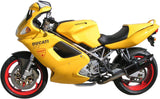 Dual Exhaust System With Sound Certification Furore Aluminium Black - Gpr Compatible With Ducati St2 (1997-2003)