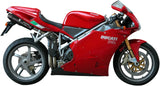 Dual Exhaust System With Sound Certification Furore Aluminium Black - Gpr Compatible With Ducati 998 - R - Fe (2001-2004)