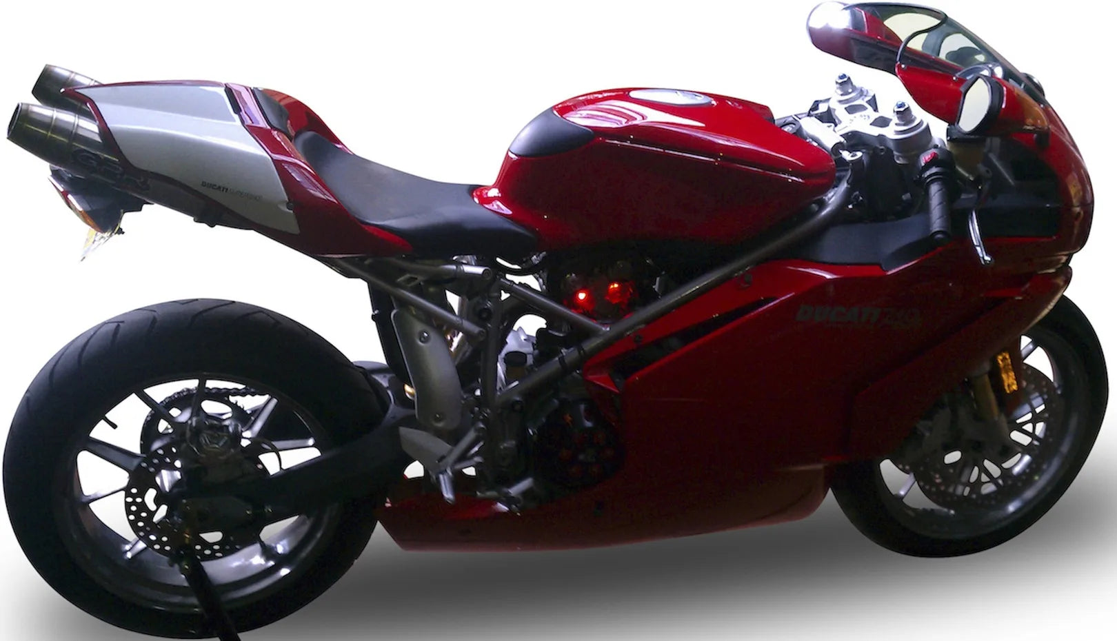 Dual Exhaust System With Sound Certification Deeptone Stainless Steel - Gpr Compatible With Ducati 749 (2003-2007)