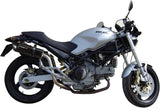 Dual Exhaust System With Sound Certification Furore Aluminium Black - Gpr Compatible With Ducati Monster 1000 (2003-2005)
