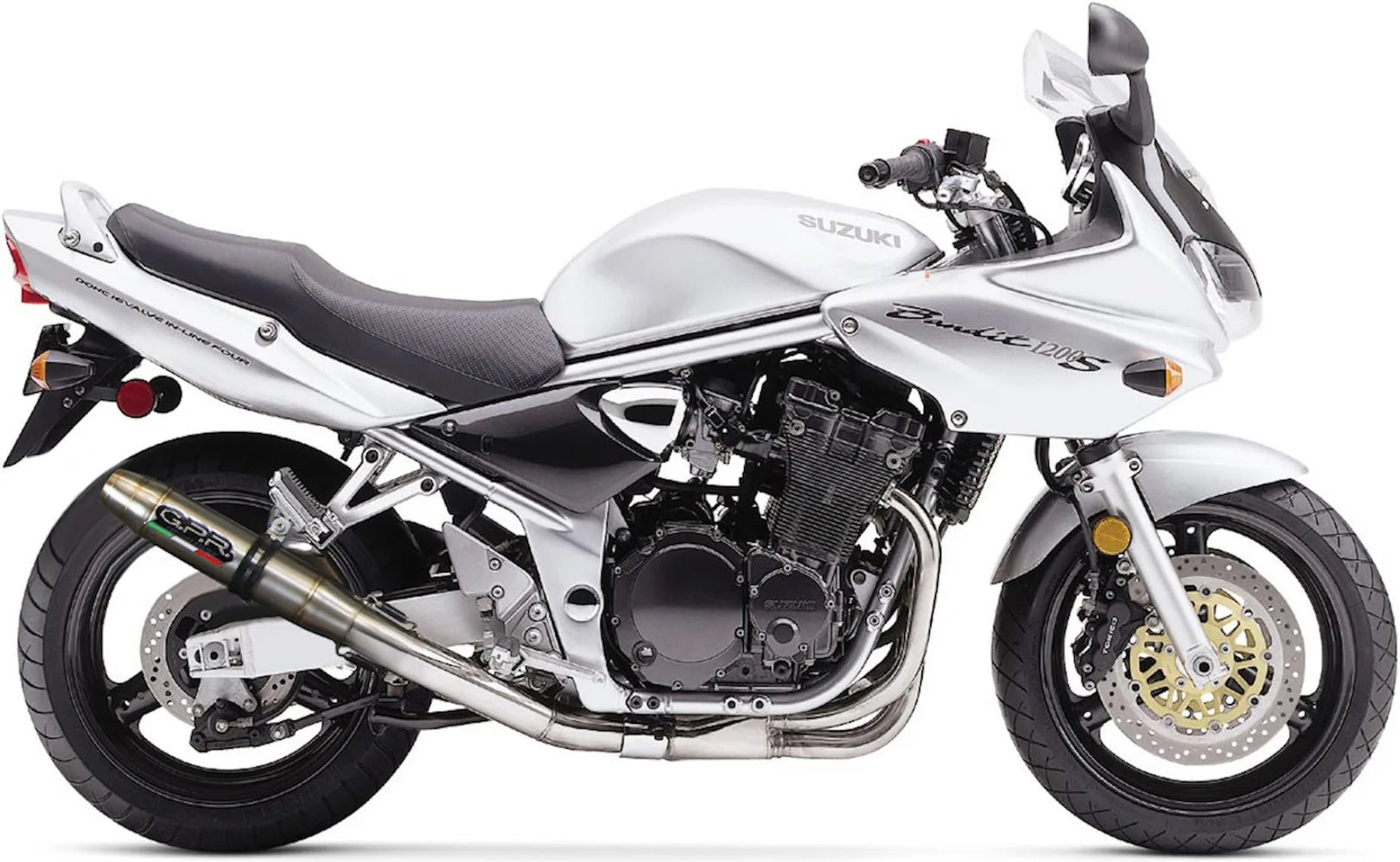 Exhaust Tip With Noise Certification Deeptone Stainless Steel - Gpr Compatible With Suzuki Gsf 1200 Bandit - S (1997-2004)