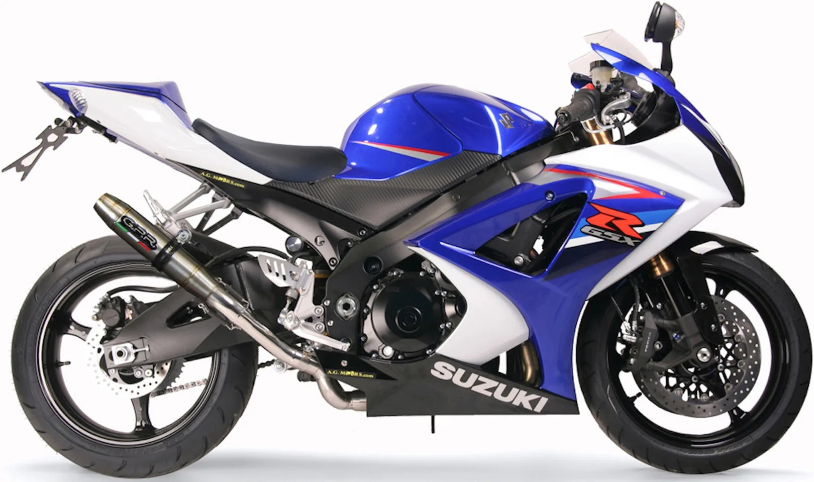 Dual Exhaust System With Sound Certification Deeptone Stainless Steel - Gpr Compatible With Suzuki Gsx-R 1000 K7 (2007-2008)