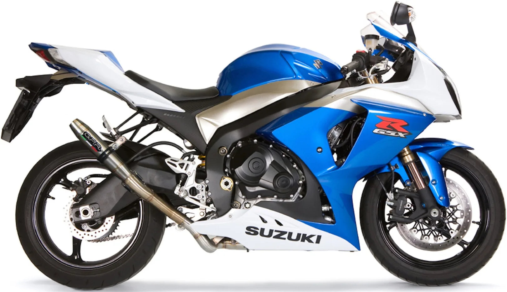 Exhaust Tip With Noise Certification Deeptone Stainless Steel - Gpr Compatible With Suzuki Gsx-R 1000 K9 (2009-2011)