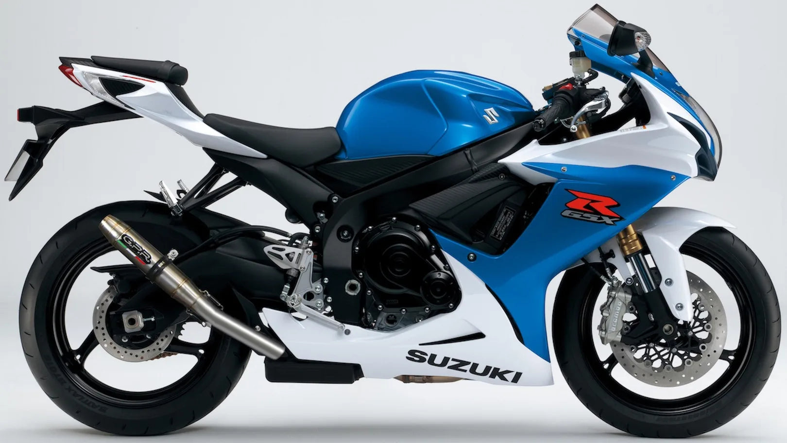 Exhaust Tip With Noise Certification Deeptone Stainless Steel - Gpr Compatible With Suzuki Gsx-R 750 K8 (2008-2010)